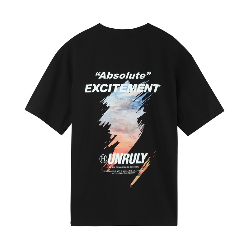 唐狮短袖t恤男2021夏新款打底衫 唐狮喜之乐T恤