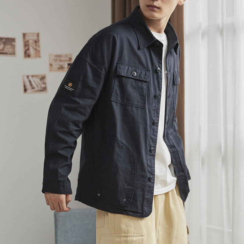 唐狮官方旗舰店工装男长袖2019衬衫 唐狮天悦衬衫