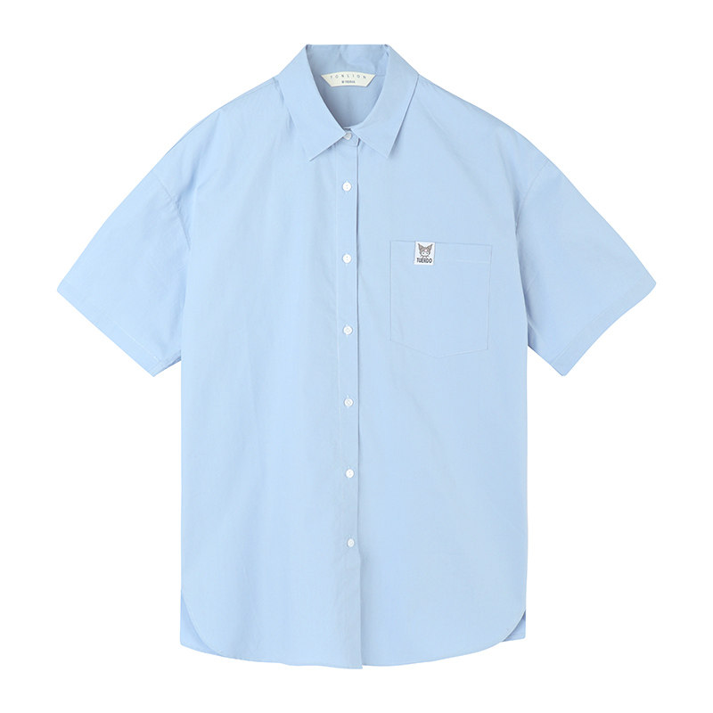 唐狮短袖2021夏季新款设计感衬衫 唐狮喜之乐衬衫