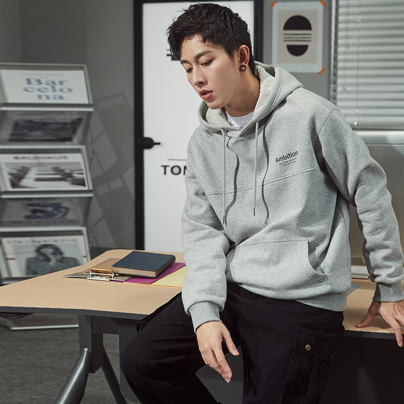 唐狮官方旗舰店连帽男2021秋潮卫衣 唐狮喜之乐卫衣