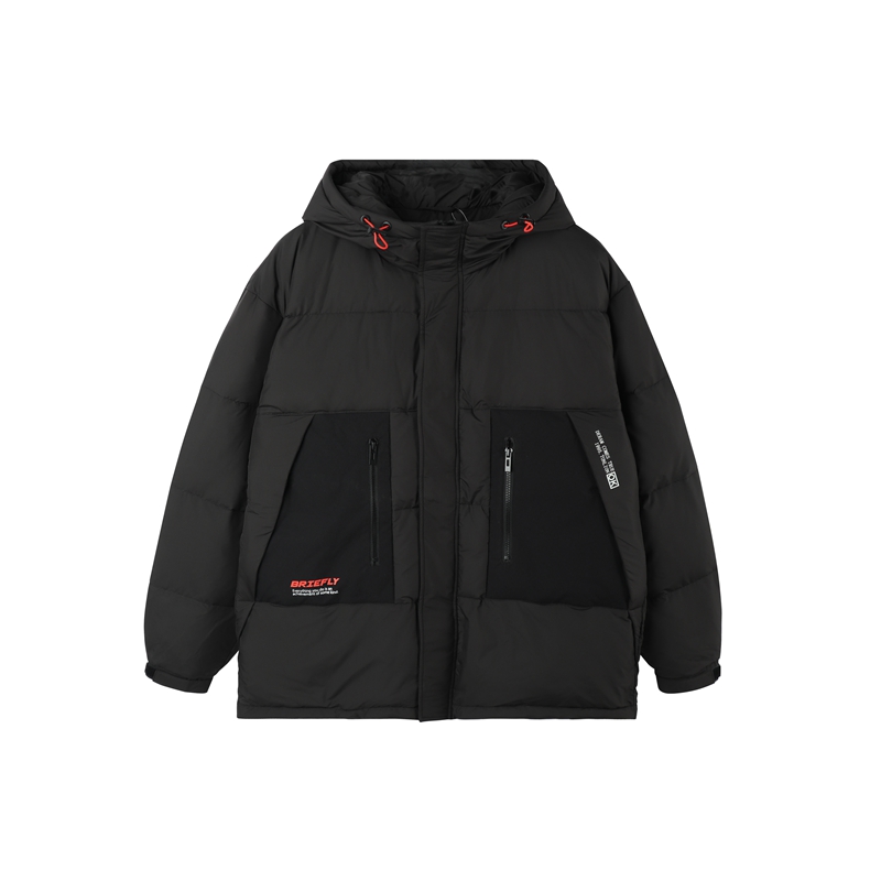 唐狮2021年冬季新款连帽口袋羽绒服 唐狮喜之乐羽绒服