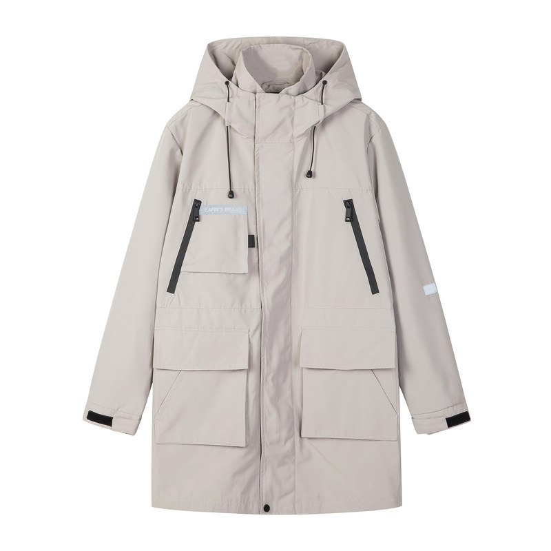 唐狮工装男2020秋新款中长款夹克衫 唐狮喜之乐夹克