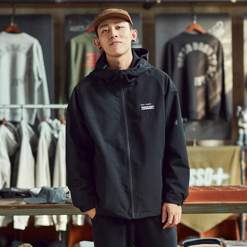 唐狮2021秋季新款男士宽松休闲夹克 唐狮喜之乐夹克