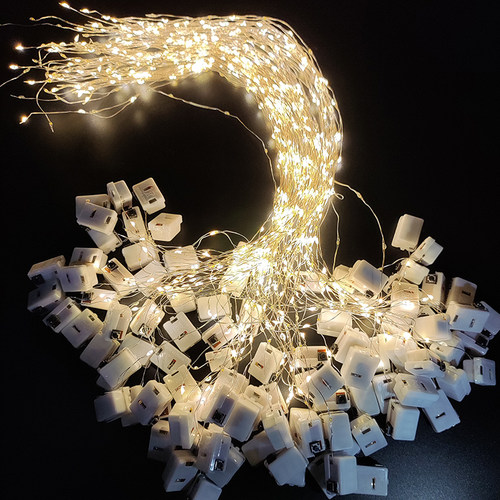 闪光led礼盒灯氛围小彩灯鲜花灯满天星灯圣诞节生日蛋糕装饰灯串 - 图1