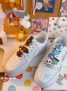 鞋扣空军一号可爱配饰af1diy