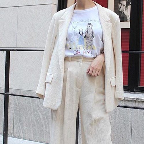 2023春夏新款Unfortunate Portrait名人插画涂鸦恶搞纯棉宽松T恤 - 图2