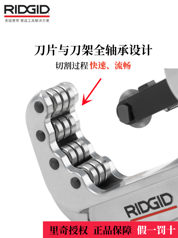 美国里奇35S/65S不锈钢管割刀铜管子切管器手动割管器旋转-图0