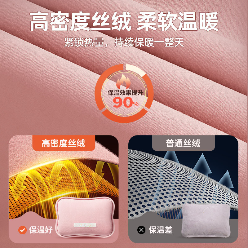 OES电热水袋2025新款防爆充电暖手宝暖脚神器
