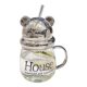 High-looking water cup for women 2024 new office couple glass drinking cup coffee cup internet celebrity straw cup