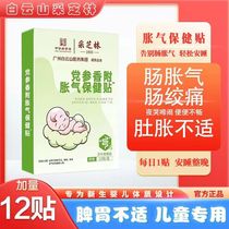 Wide medicine Baiyunshan Donopsis Pilosula Flatulary Sticqi Baby Pediatric Flatulary Patch Exhaust Sticking Bowel Colic Bowel Flatulary Gasp Patch Gastrointestinal Patch