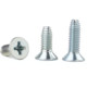 Cross-counterhead triangular screws harden
