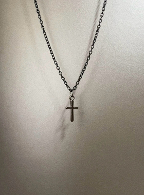 Vintage古着 Black cross项链