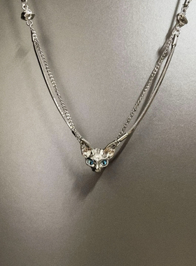 Vintage古着 Birus cat's head项链