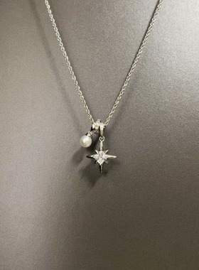 Vintage古着 Octagram Pearl项链