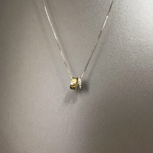 Vintage古着 Closed moon twins项链 - 图0