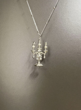 Vintage古着 Silver candlestick项链
