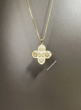 Vintage古着 Drops of oil flowers项链