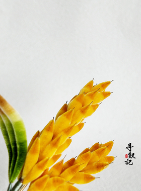 非遗手工蚕丝绒花国风胸针