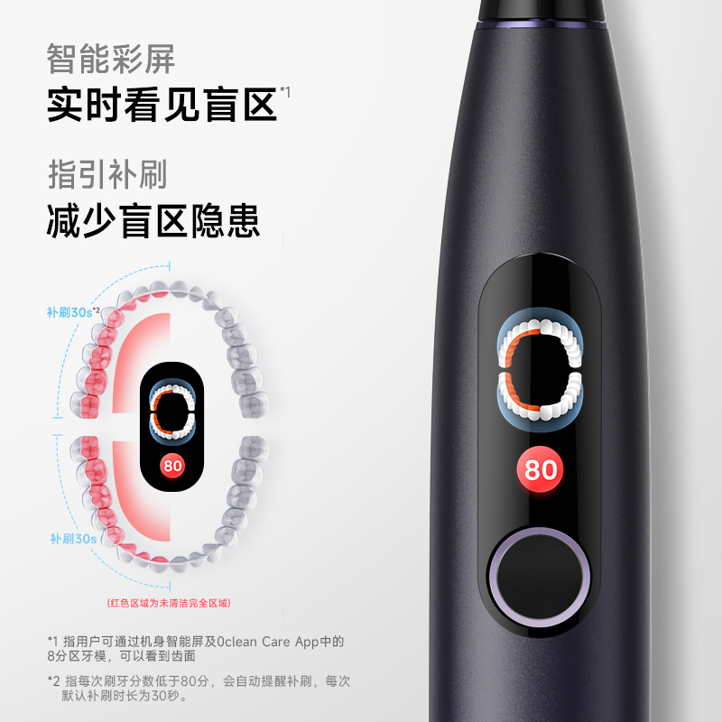 欧可林电动牙刷可视带屏幕情侣男女成人智能声波式送男朋友Xpro