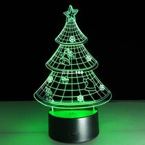 Christmas Tree 3D Night Lamp 7 Colorful Table Lamp Luminaria
