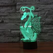 3D LED Decor Light Optical Illusion Night Light Lamp with Dr