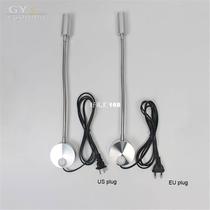 110V 220V New 3w led flexible hose plug wall lamps bedside r