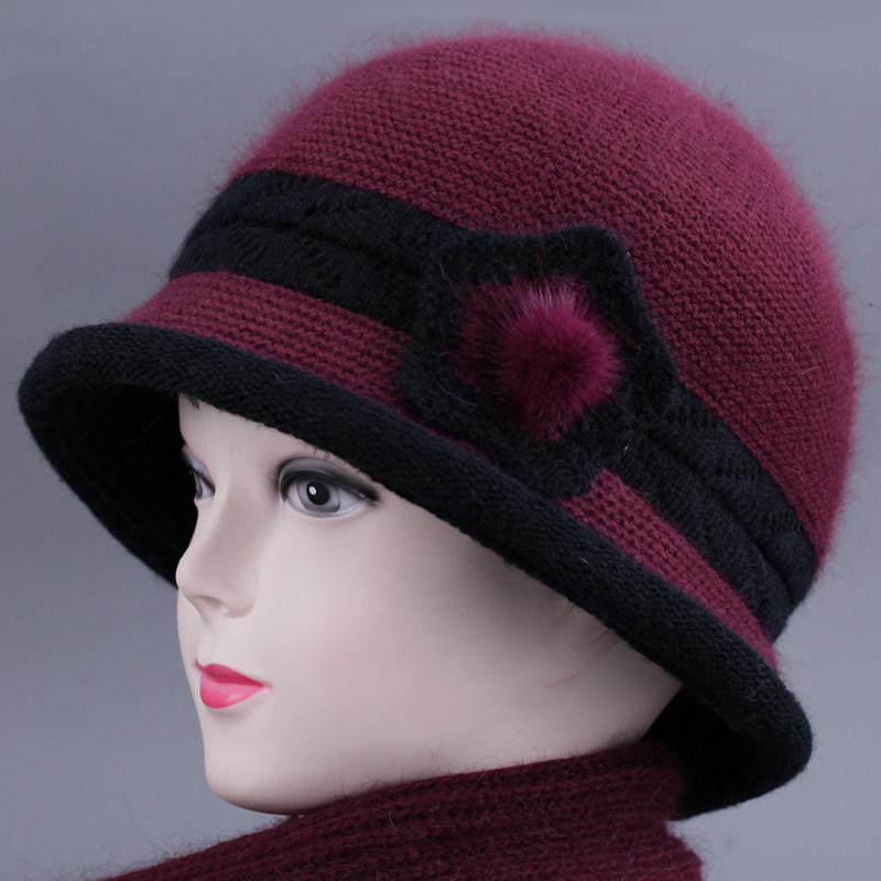 中老年人帽子女秋冬季妈妈毛线帽加绒保暖盆帽婆婆奶奶针织渔夫帽,淘宝优惠券,粉丝福利购,淘宝优惠卷