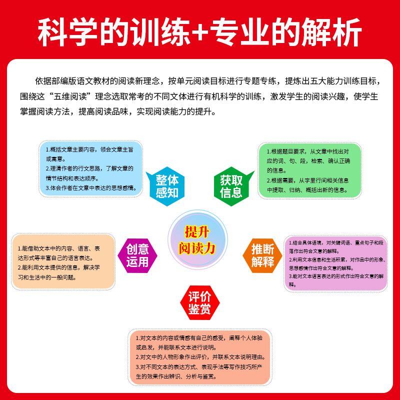 小学语文金牌阅读周周练二年级三年级四五六年级下册试卷测试卷全套阅读理解专项训练书每日一练小学生课外阅读强化训练题人教版-图1