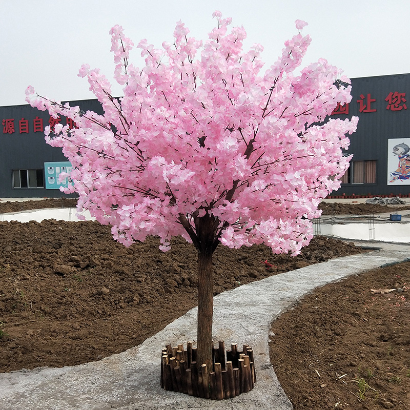 仿真樱花树大型桃花树许愿树室内酒店商场装饰造景植物婚庆包邮-图2