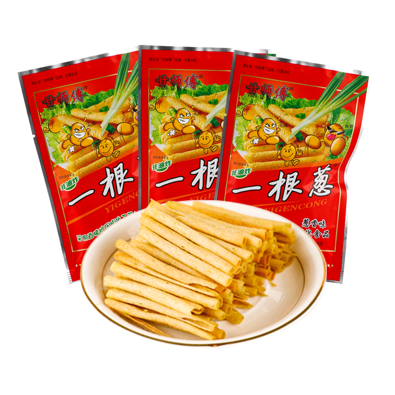 甘师傅一根葱100包8090后怀旧网红食品童年特产小吃散装小零食 - 图3