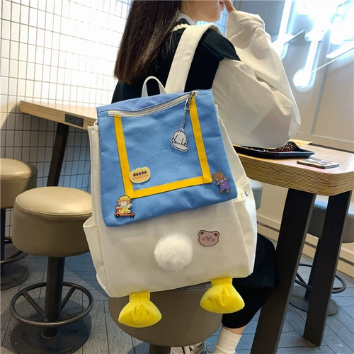 Милый ранец, японская сумка через плечо, мультяшный вместительный и большой рюкзак, в корейском стиле, подходит для студента