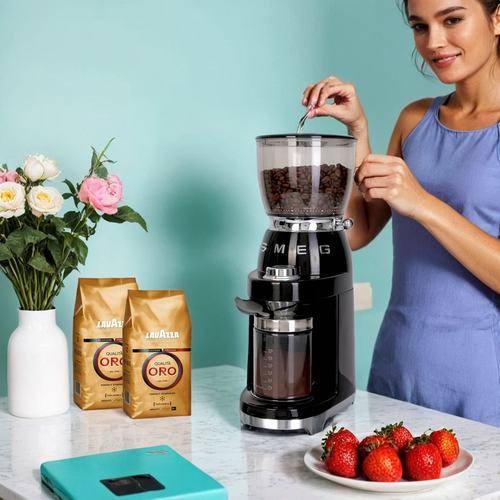 SMEG CGF01电动磨豆机家用意式手冲咖啡研磨机30档调节不锈钢磨盘 - 图1