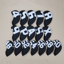 Male and female digital models golf club clubhead cover ball head protection cap set iron rod set sleeve push chaffe rod sleeve