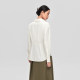OVV new autumn and winter women's acetate waist split design long-sleeved casual shirt