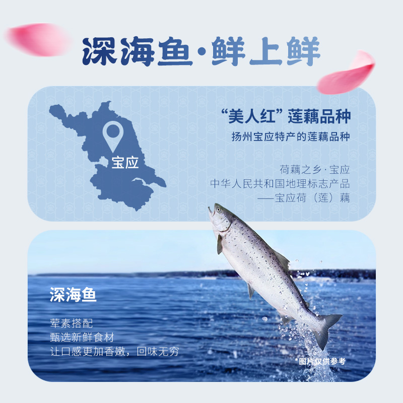 【新品】荷仙鱼肉藕盒360g宝应莲藕合藕夹饼半成品空气炸食材 - 图1