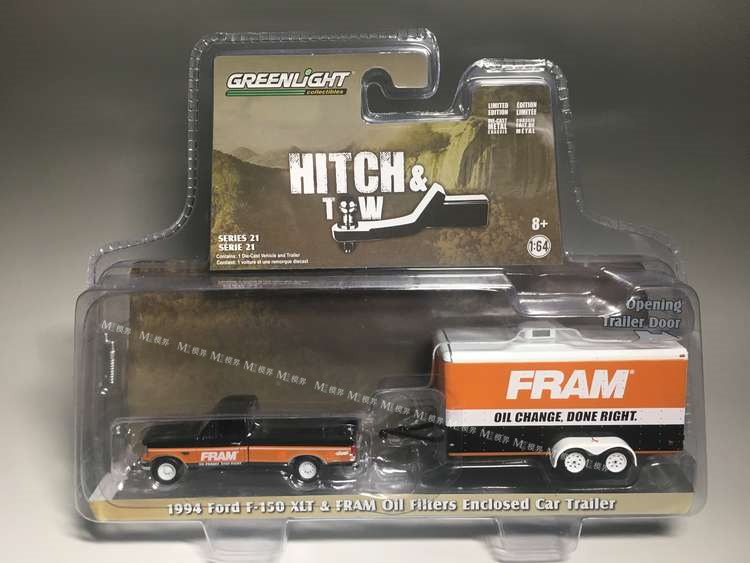 绿光/Greenlight 1/64 福特 Ford F-150 XLT 拖车 卡车运输车模型 - 图0