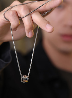 钨金来运珠潮牌吊坠男抖音最挂饰