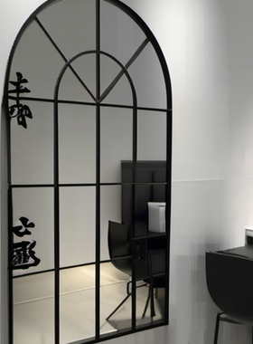 diy自制拱形法式镜子画