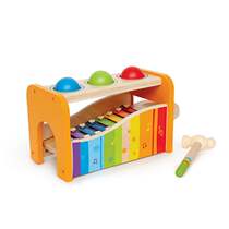 Wooden Hape hand knocks baby children small xylophone eight-tone baby puzzle toy 1-2 year old percussion instrument