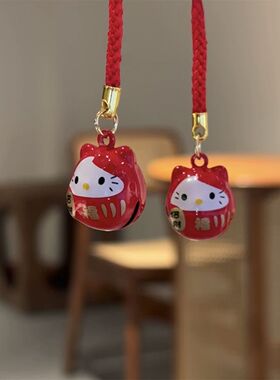 日系可爱Kitty猫铃铛挂件招财