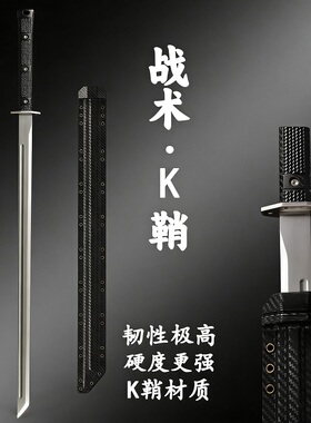 龙泉唐横刀碳纹K鞘未开刃
