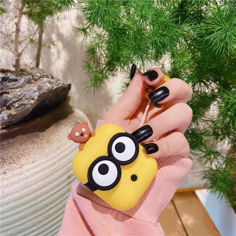 日韩卡通可爱萌大眼睛适用AirPodspro保护套1/2代硅胶软壳公仔苹果3代耳机包airpodspro2无线蓝牙防摔壳5代女,淘宝优惠券,粉丝福利购,淘宝优惠卷