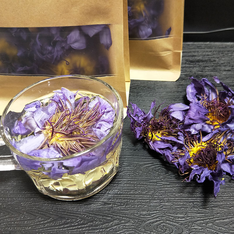 埃及蓝睡莲bluelotus flower蓝莲花干花30克助眠养生flavour tea-图0