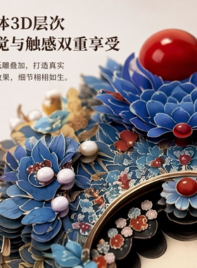 京剧脸谱手工diy中国风非遗文化创意立体相框贴画材料包沙龙亲子