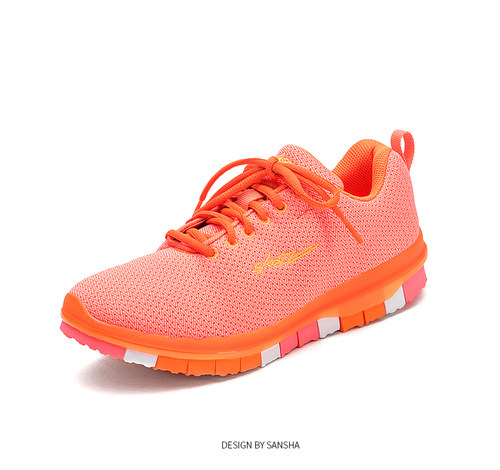 Sansha 法国三沙新款多彩运动舞蹈鞋透气耐磨慢跑鞋软底广场舞鞋 - 图0