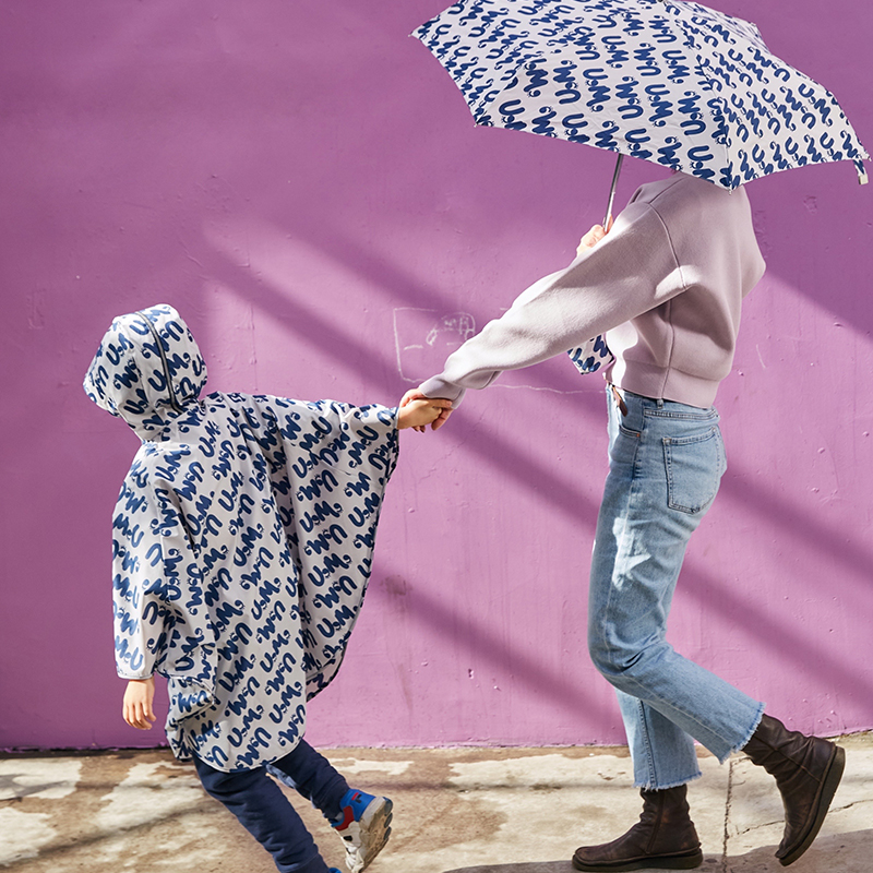 有这么只UzMz斗篷大帽檐雨衣学生儿童雨披大童青少年速干书包位-图2