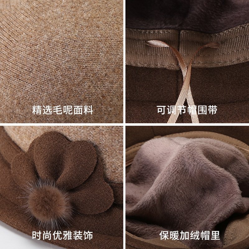 中老年人帽子女秋冬季妈妈加厚保暖盆帽春秋老人奶奶老太太渔夫帽,淘宝优惠券,粉丝福利购,淘宝优惠卷