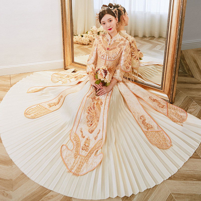 秀禾服2021年新款结婚礼服新娘服 衣至人归旗袍