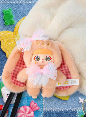 新款 网红热卖猫崽崽缤纷果糖系列毛绒玩具盲盒创意卡通玩偶手办