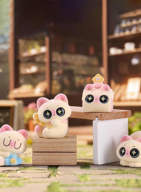 网红热卖暹罗小豆丁粉色第二弹盲盒潮流玩具手办学生礼品工艺品